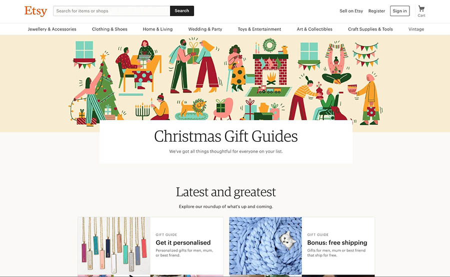 Etsy Christmas Gift Guides